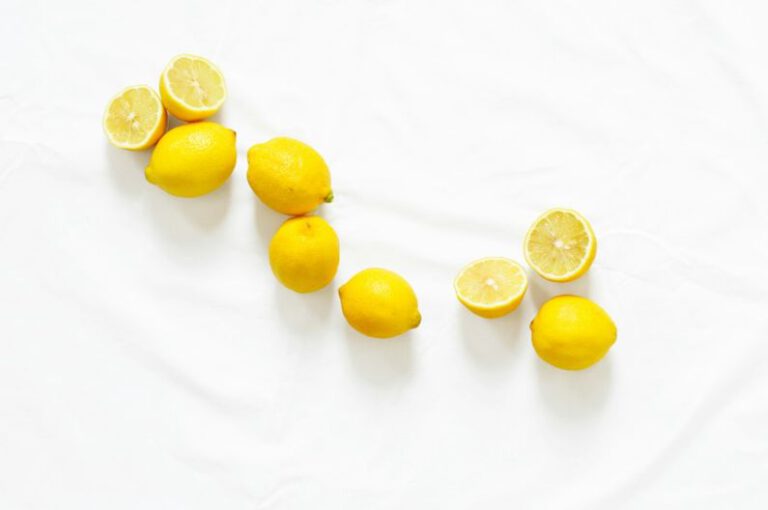 Summer Fitness - bunch of sliced American lemon